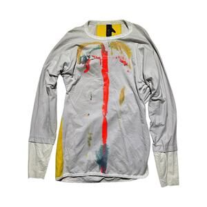 Oversized “twisted” graphic long sleeve